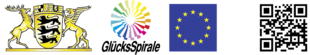 Logos EU, Lotterie Glücksspirale und QR-COde MEPL III
