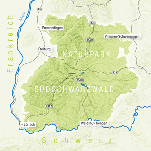Naturpark-Karte