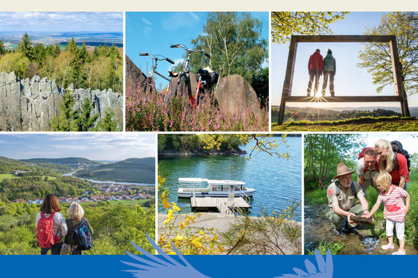 Cover der Broschüre Reisen in die Naturparke 2020