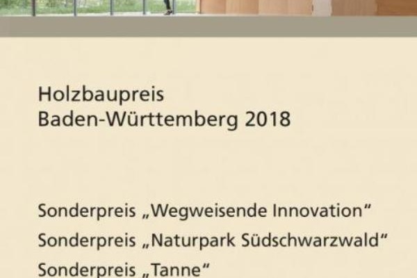 Cover Flyer Holzbaupreis 2018