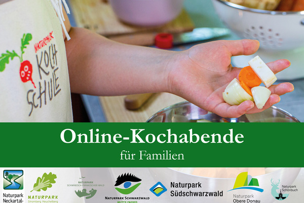 Plakat Online-Kochabende für Familie von der Naturpark-Kochschule © Foto: Sebastian Schröder-Esch